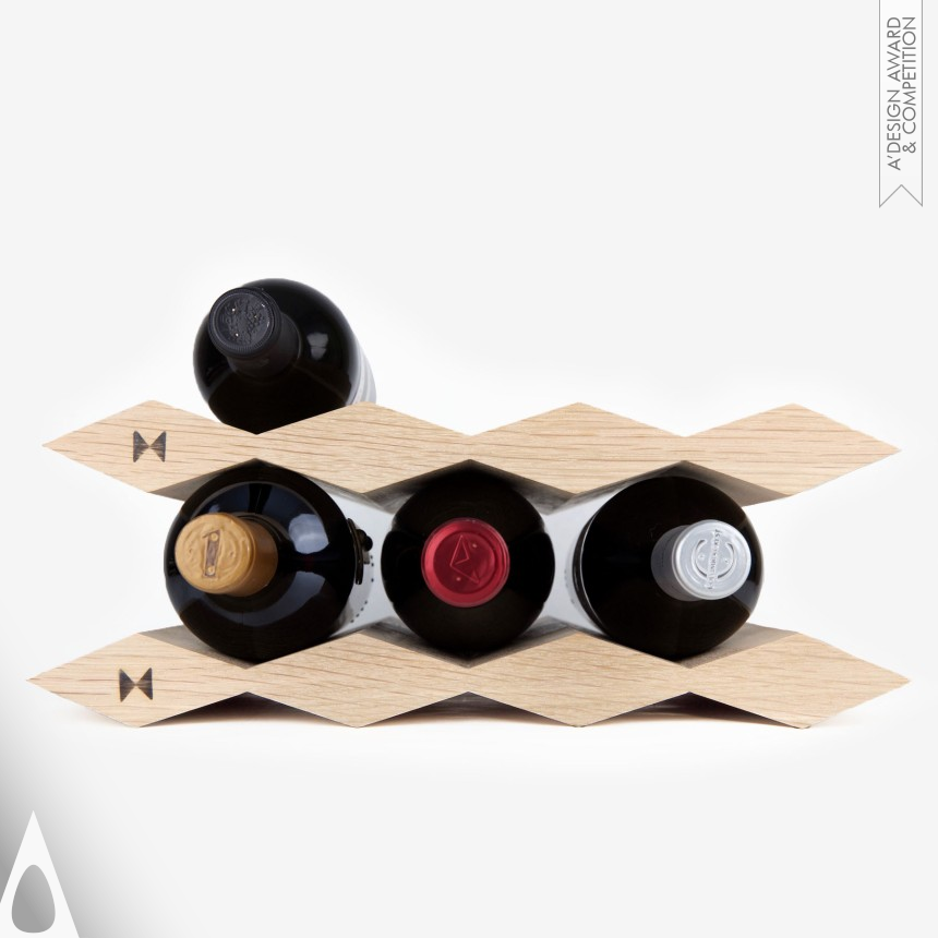 Mark Britton and Alice Kim's Diamond Wine Trivet Storage and display