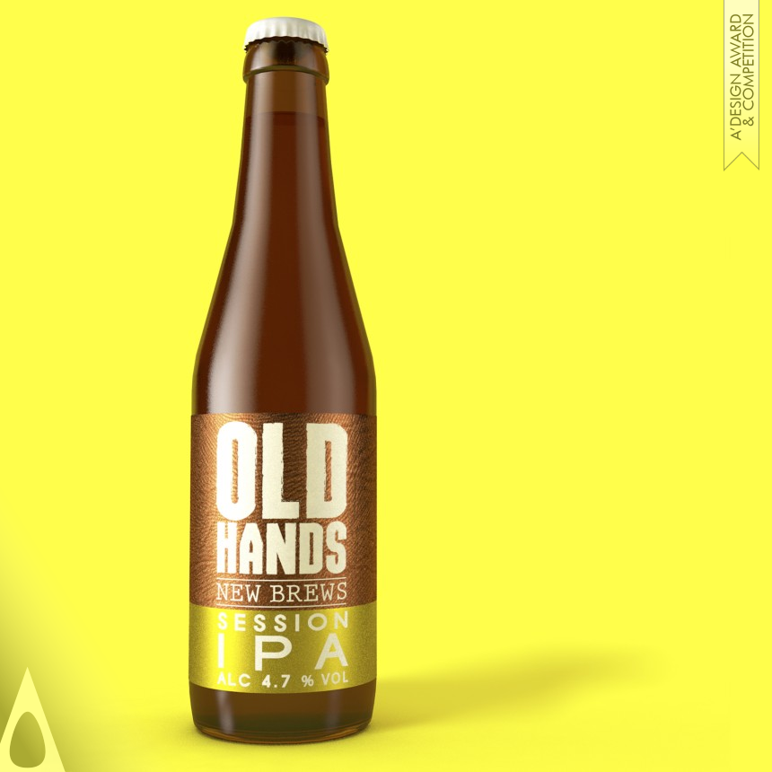 Springetts Brand Design's Old Hands Beer packaging