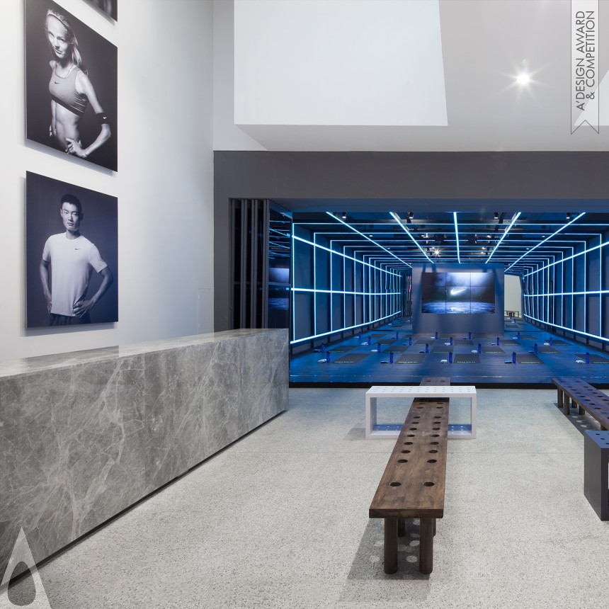 Golden Interior Space and Exhibition Design Award Winner 2017 Nike Studio Beijing Retail Pop-up 