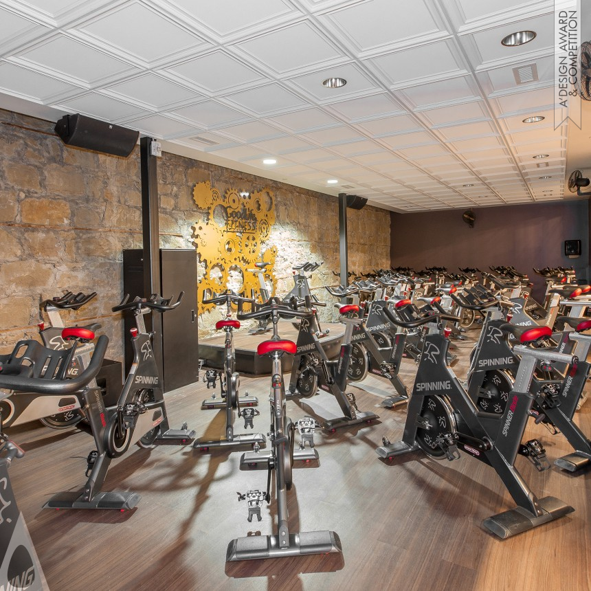 Square Feet Design Group Inc's Historic Bank Gets Fit Fitness Facility