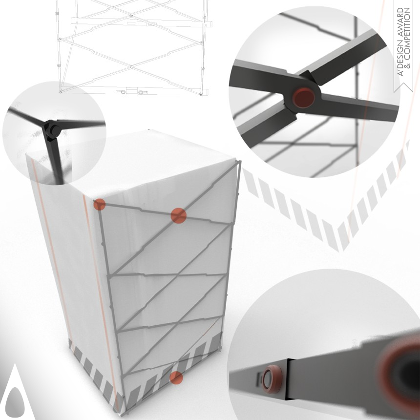 Portable Toilet designed by Wei Jingye, Yu Haolin, Tong Da and Cai Shixuan