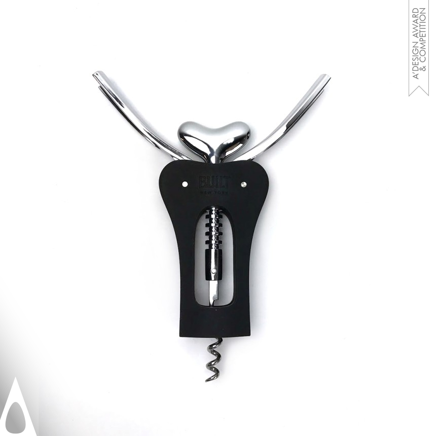 Silver Bakeware, Tableware, Drinkware and Cookware Design Award Winner 2017 Curve Wing Corkscrew 