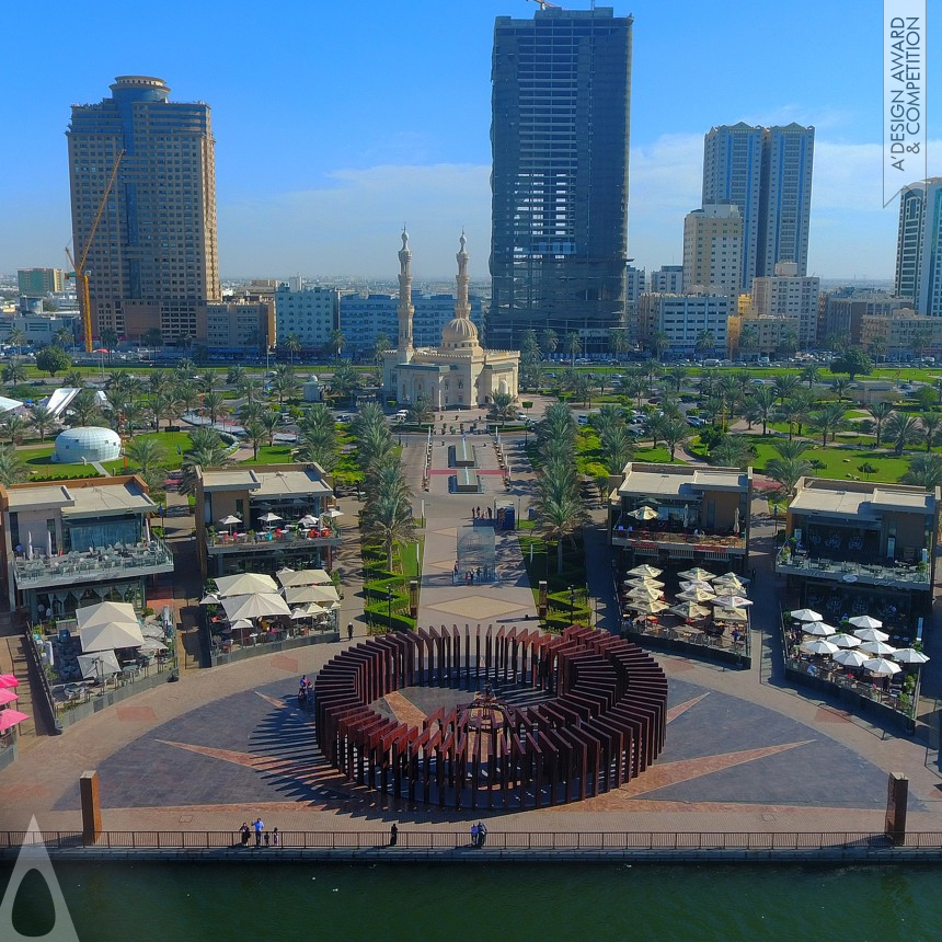 Golden Architecture, Building and Structure Design Award Winner 2017 Spiral Arches Pavilion 