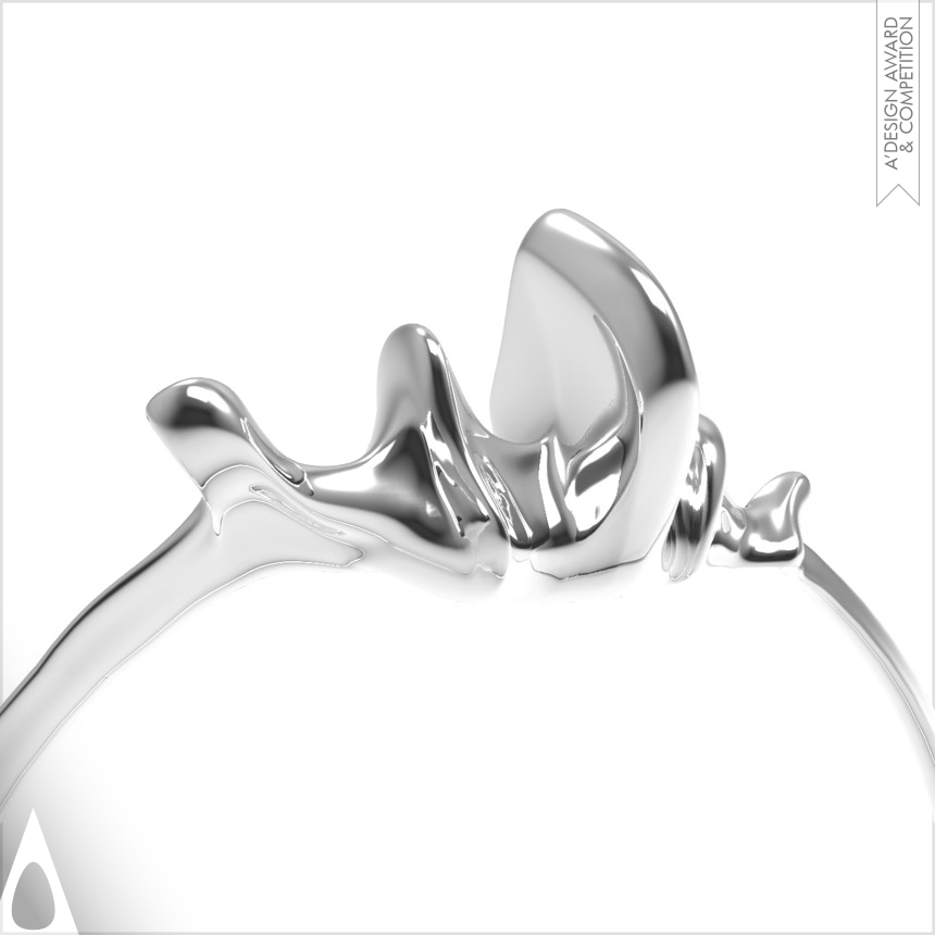 Silver Jewelry Design Award Winner 2017 Water Splash Ring 