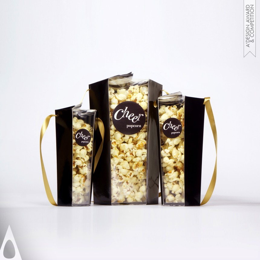 Bronze Packaging Design Award Winner 2017 Cheer Popocorn Popcorn Package 