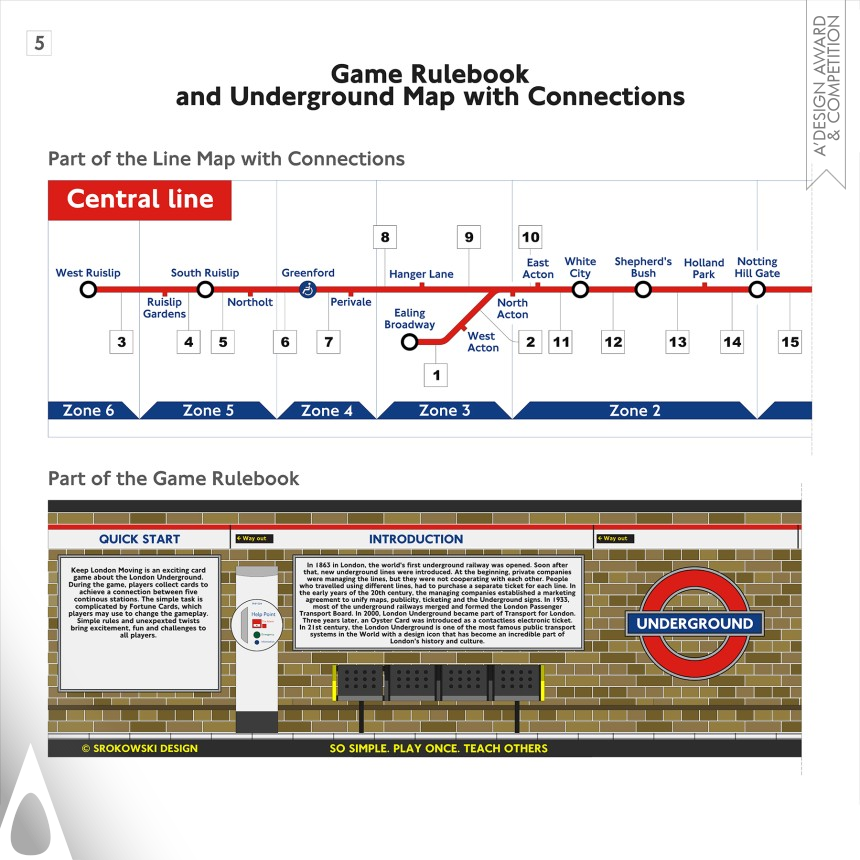 Pawel Srokowski's Keep London Moving Educational Card Game