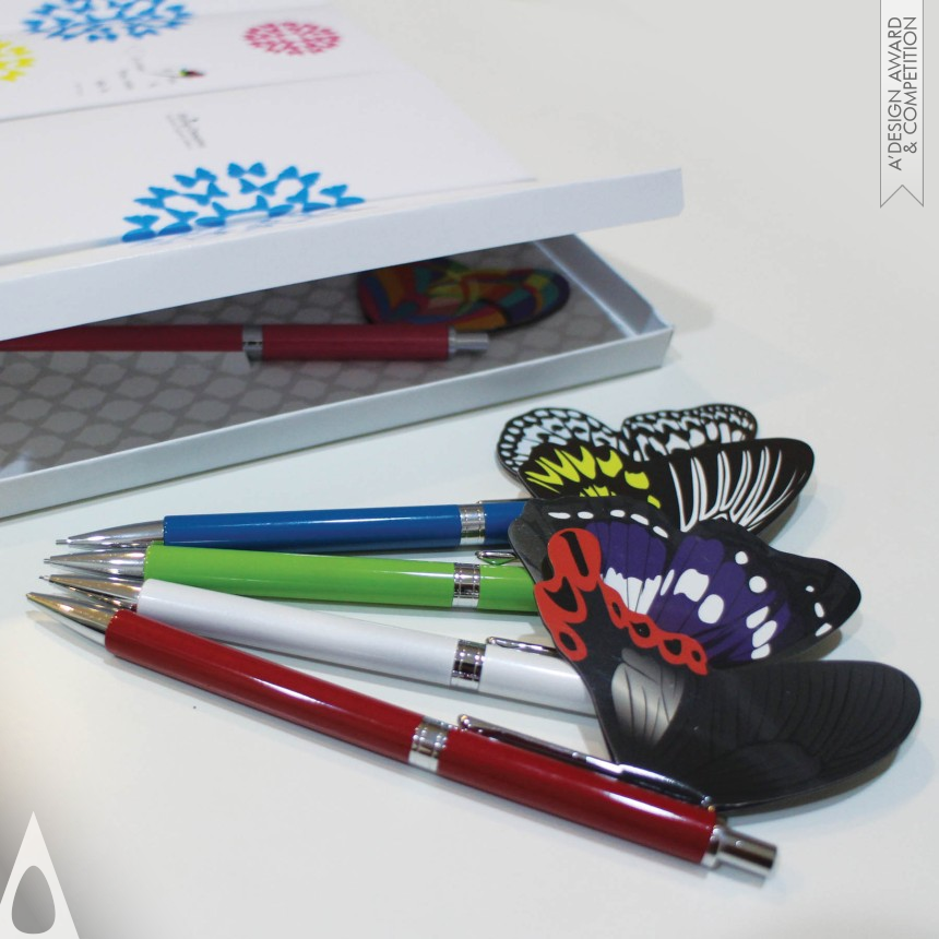 Rachel Chen's Butterfly Magnetic Effects Multi-functional Pen Holder