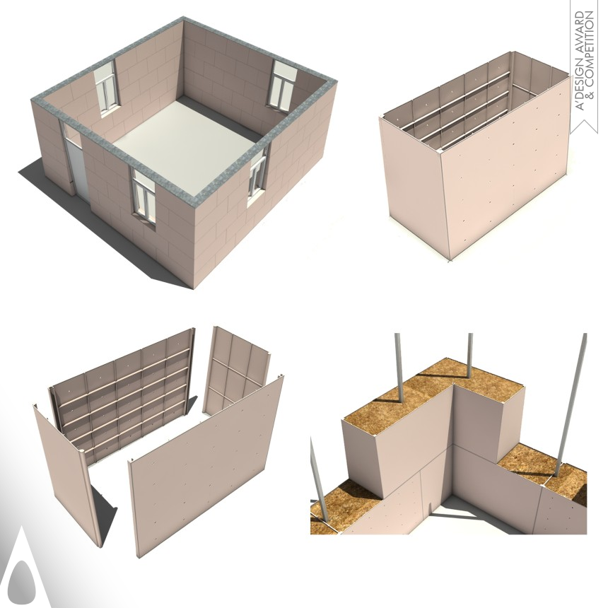 Iron Building Materials and Construction Components Design Award Winner 2017 Plastidobe Ecological Housing 