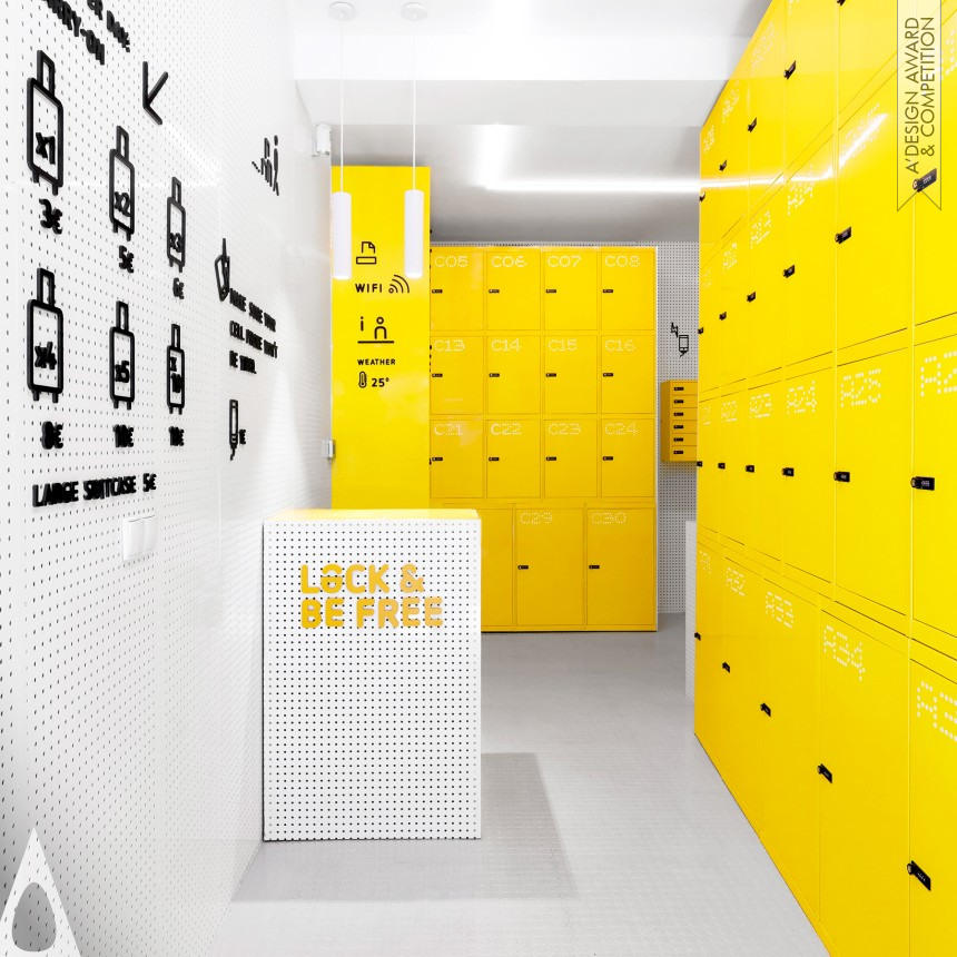 Platinum Interior Space and Exhibition Design Award Winner 2017 Lock and Be Free Urban locker 