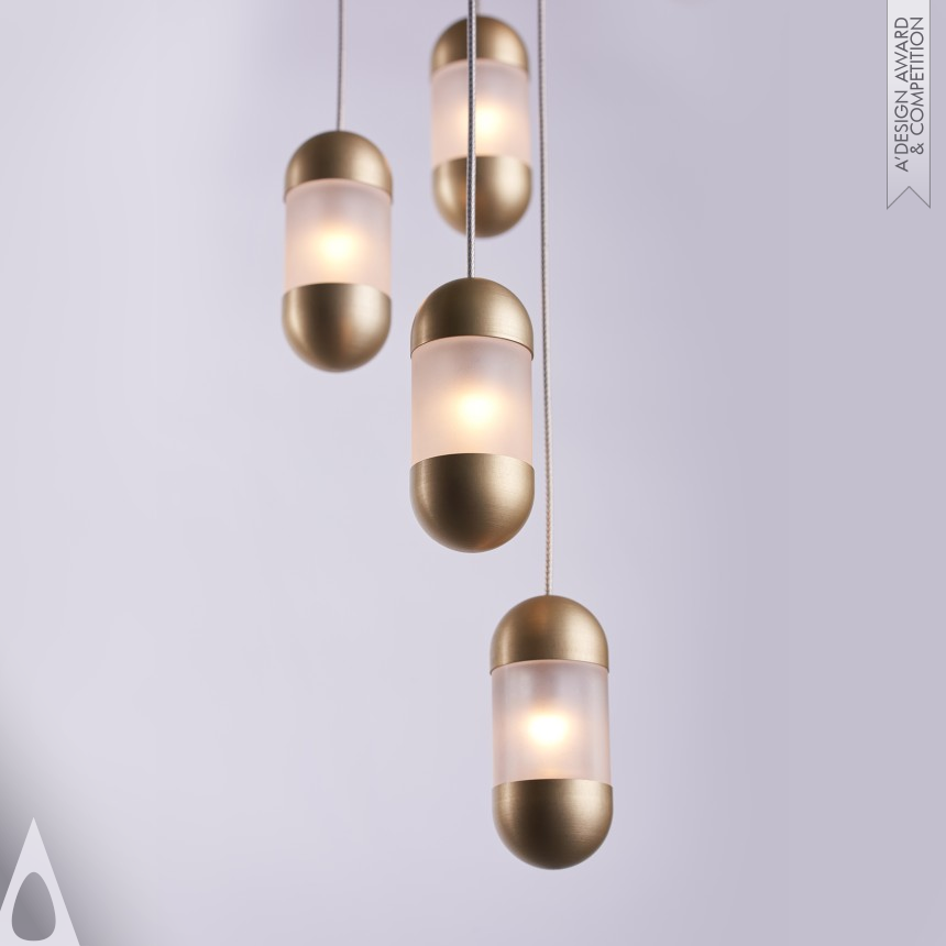 Silver Lighting Products and Fixtures Design Award Winner 2018 Olo Pendant Lamp 