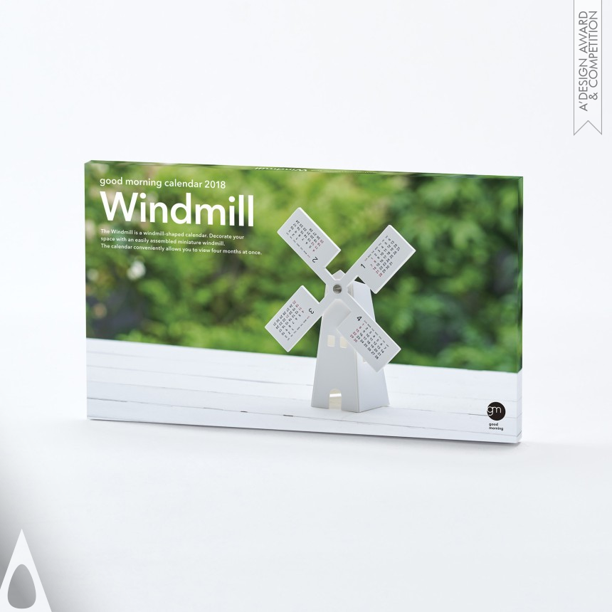 Golden Graphics, Illustration and Visual Communication Design Award Winner 2018 Calendar 2018 Windmill Calendar 