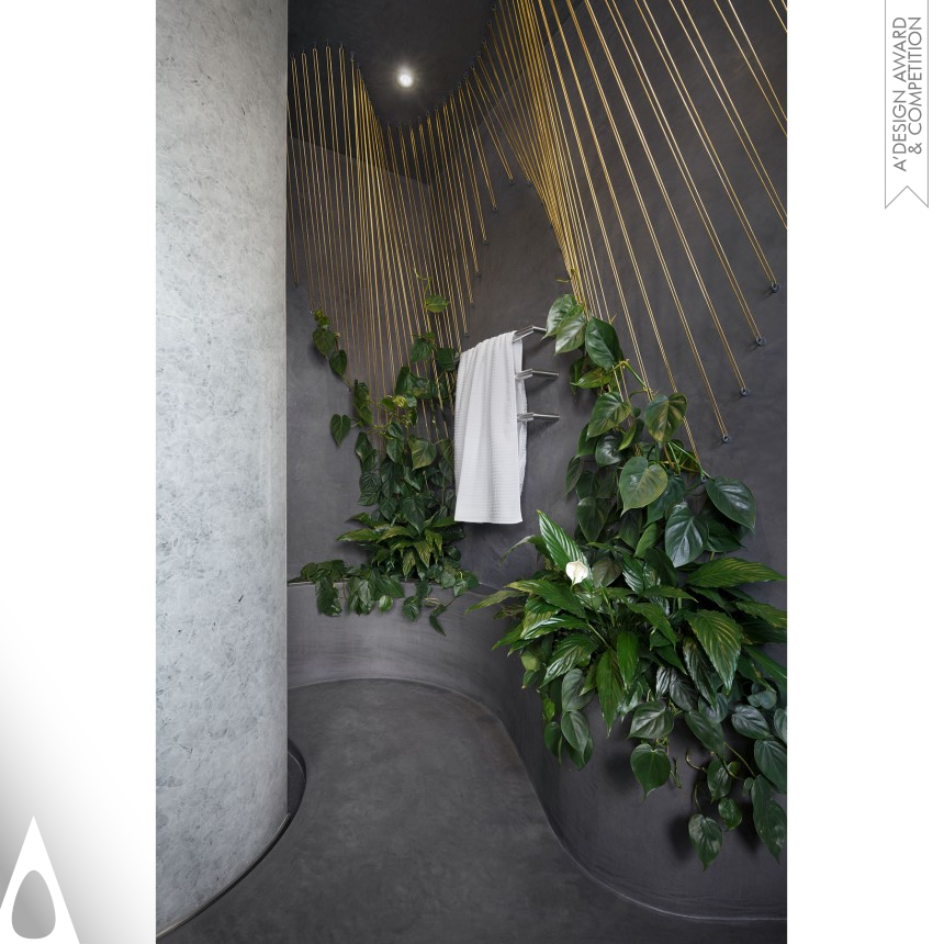 Indoor Outdoor Bathroom - Silver Interior Space and Exhibition Design Award Winner