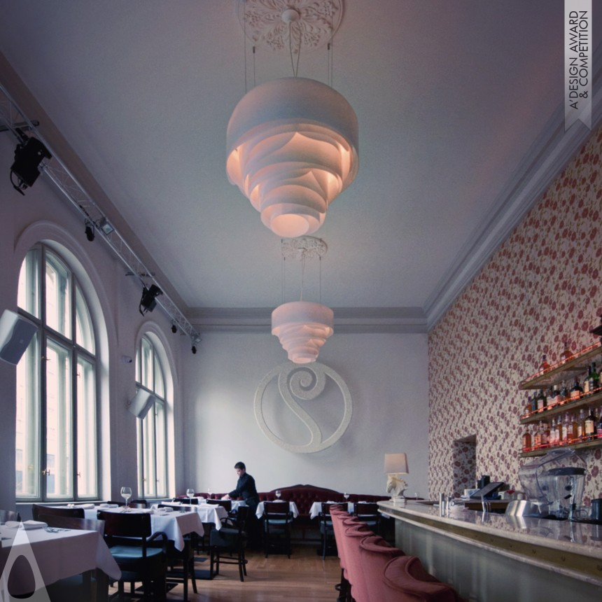 Rose Sofia Light Installation designed by Ivan Radev