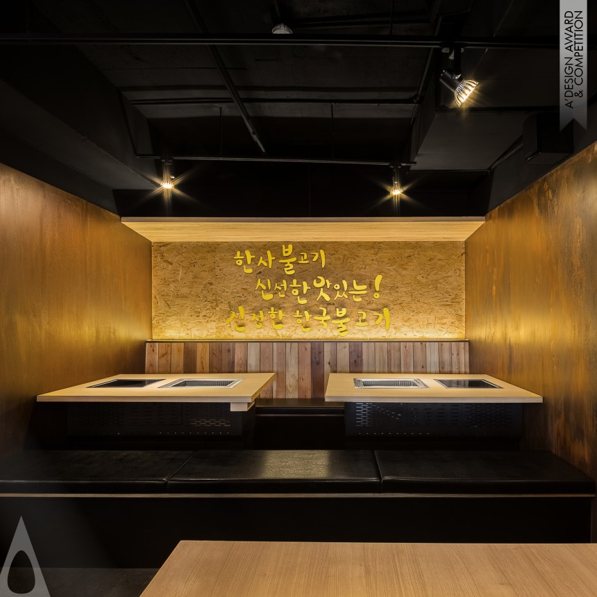 Silver Interior Space and Exhibition Design Award Winner 2018 Koreapalace  Korean BBQ Shop 