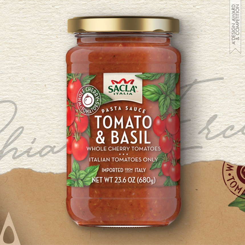 Silver Packaging Design Award Winner 2018 Sacla Redesign Pasta Sauce 