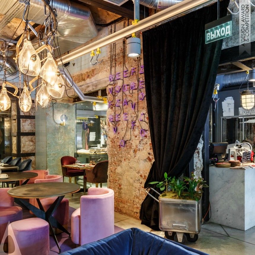 Iron Interior Space and Exhibition Design Award Winner 2018  Beef Zavod Restaurant 