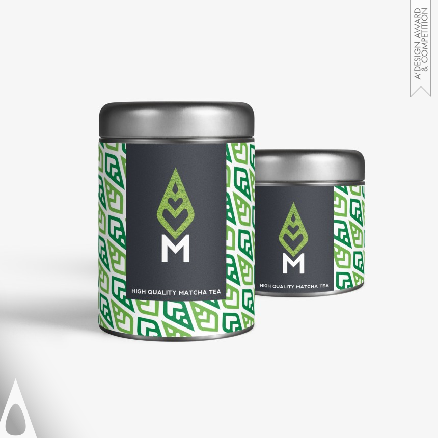 Silver Graphics, Illustration and Visual Communication Design Award Winner 2018 Matcha Me Brand Identity 