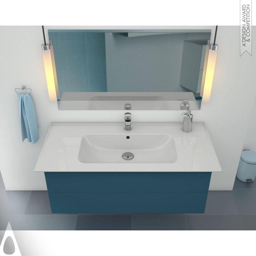 Iron Bathroom Furniture and Sanitary Ware Design Award Winner 2018 Blue Washbasin 