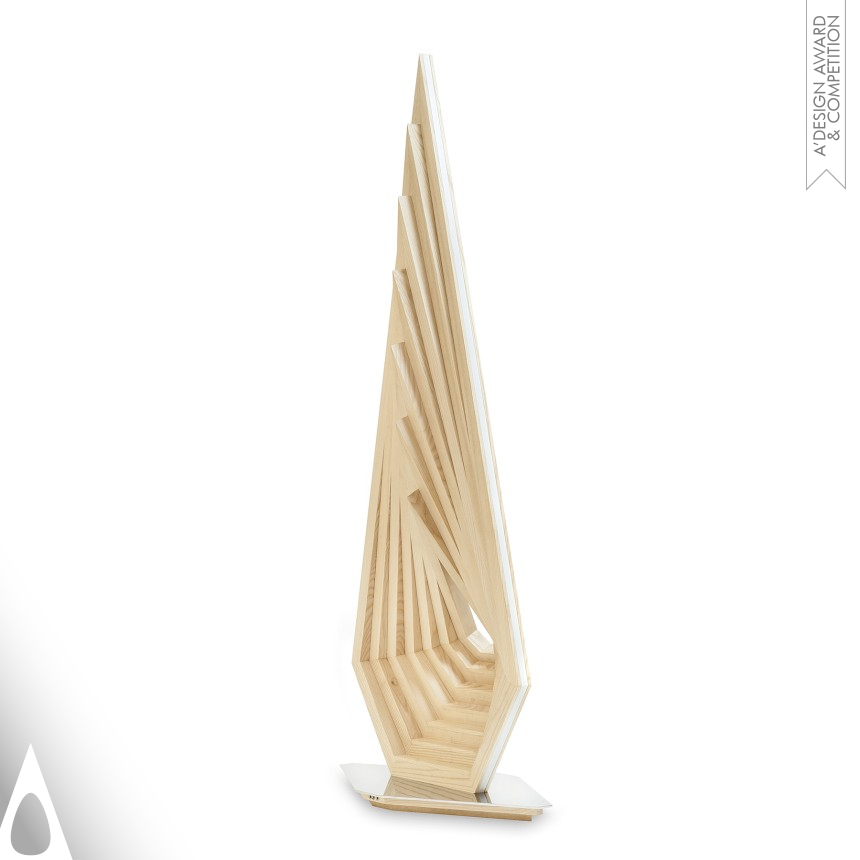 Silver Lighting Products and Fixtures Design Award Winner 2018 Faith Standing lamp 