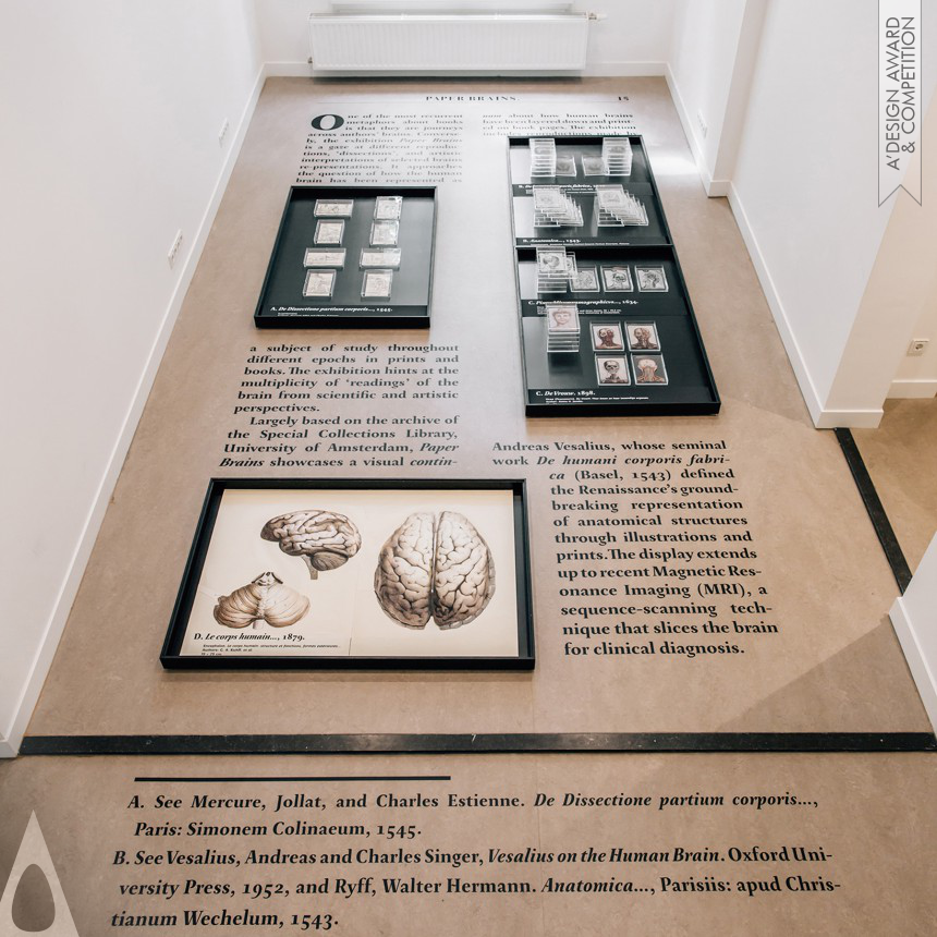 Bronze Interior Space and Exhibition Design Award Winner 2018 Paper Brains Exhibition 
