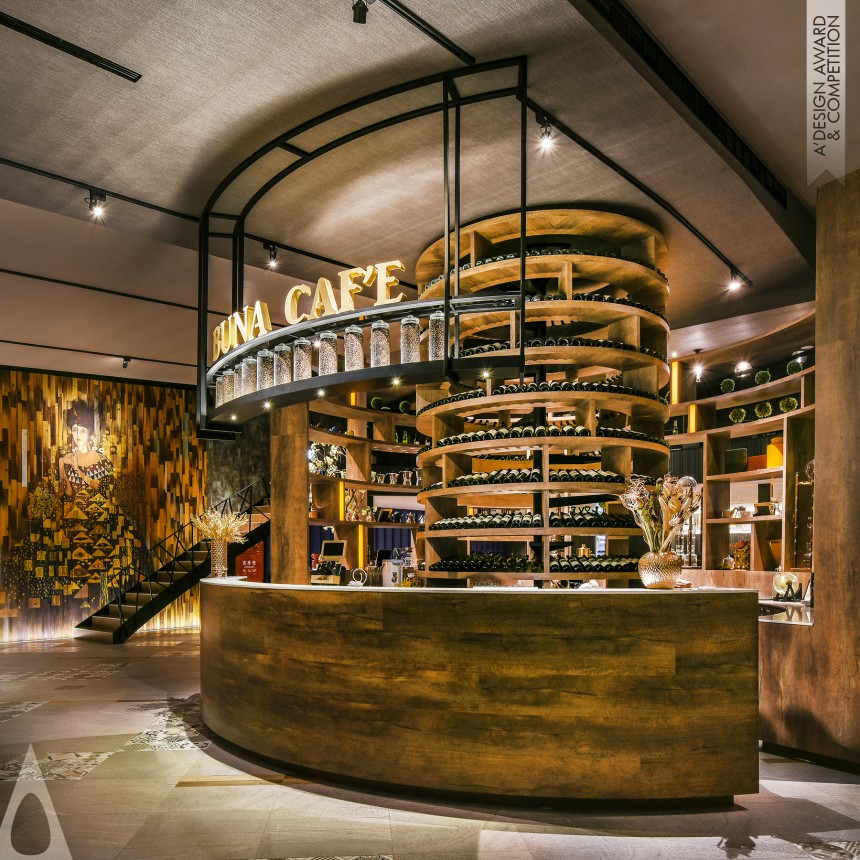 Silver Interior Space and Exhibition Design Award Winner 2018 BUNA CAF'E-Linkou Coffee restaurant 