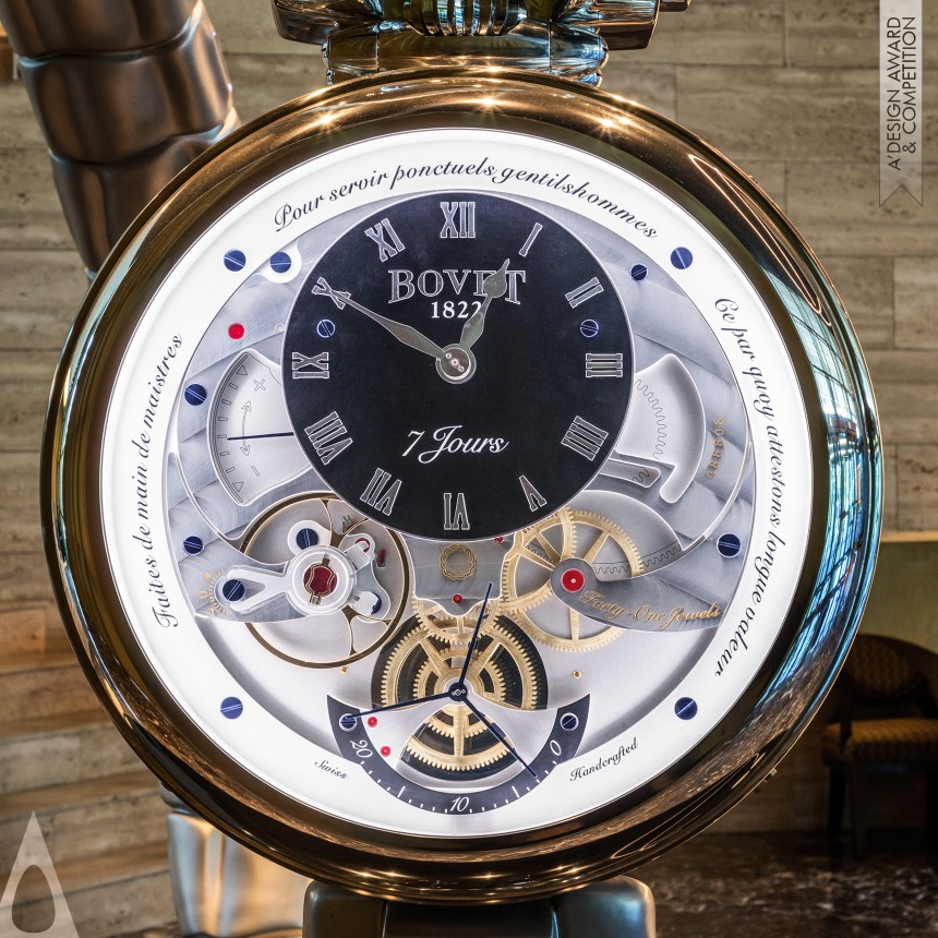 Bronze Luxury Design Award Winner 2018 Bovet Clock Tower Clock Tower 