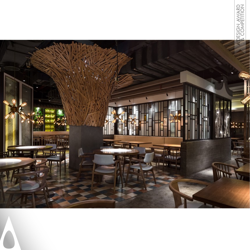 Iron Interior Space and Exhibition Design Award Winner 2018 Tangchao Wharf Restaurant 