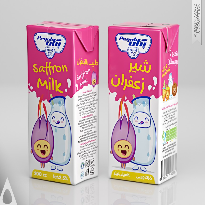 Iron Packaging Design Award Winner 2018 Pegah Flavored Milks Packaging 