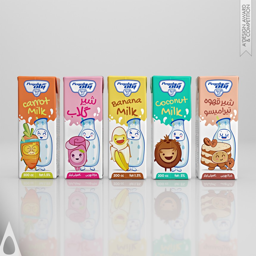 Pegah Flavored Milks - Iron Packaging Design Award Winner