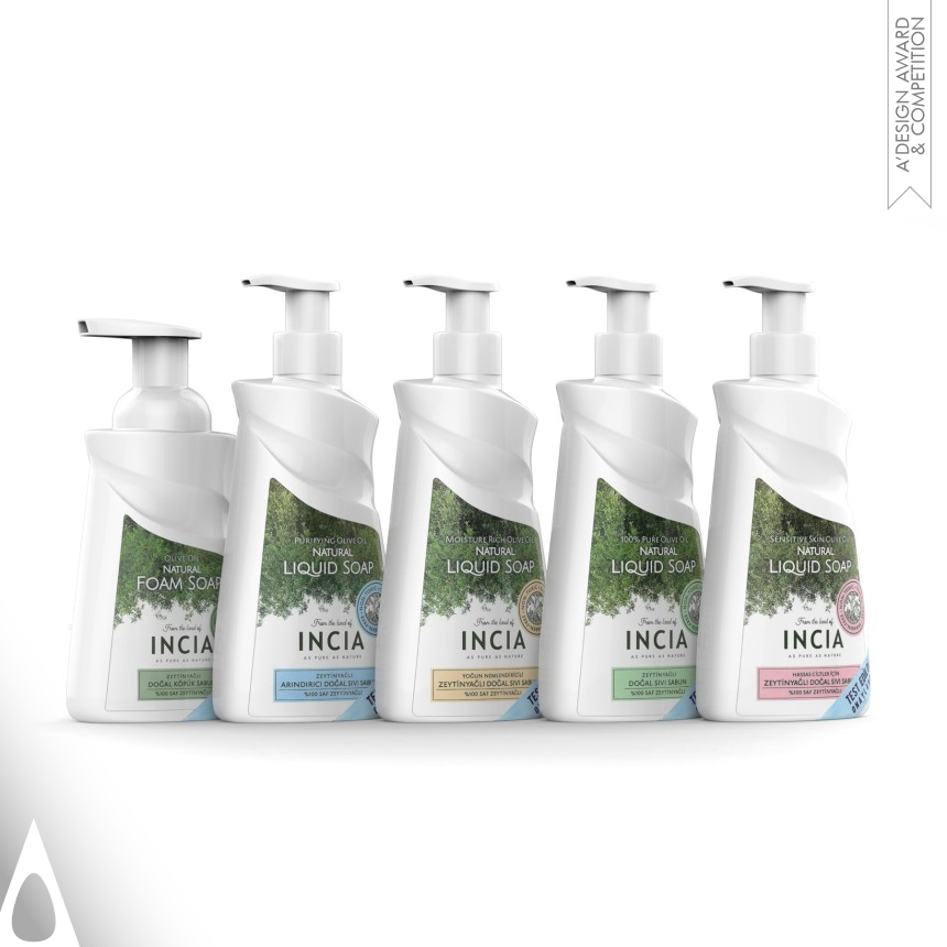 Incia Liquid Soap - Iron Packaging Design Award Winner