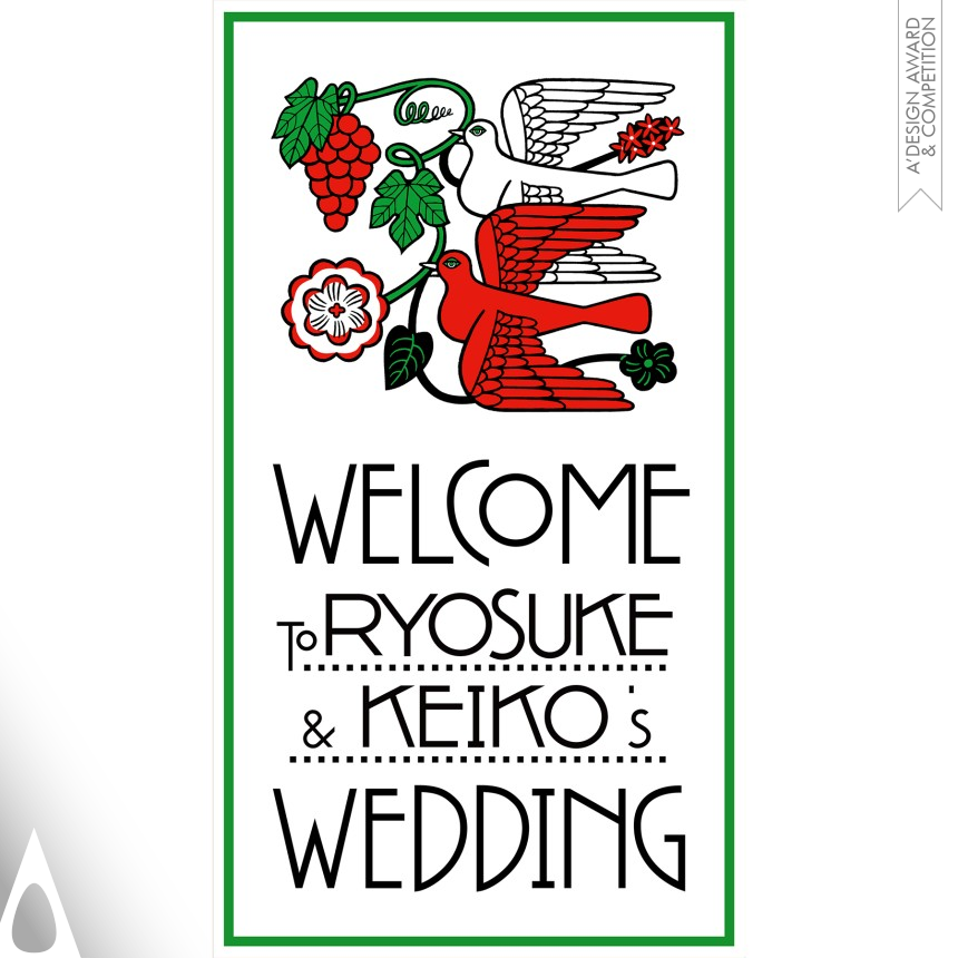 Bronze Graphics, Illustration and Visual Communication Design Award Winner 2018 Wedding Poster Signboard to welcome the guests  