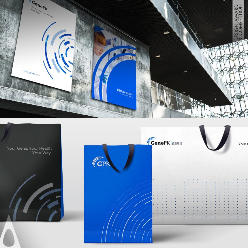 Yongfeng Zhou - Getter Branding & Design's GenePK Rebranding Corporate Identity