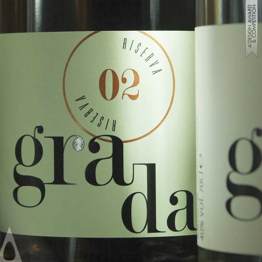 Bronze Packaging Design Award Winner 2018 Gradaia Grapewine range Grapewine brand and packaging identity 