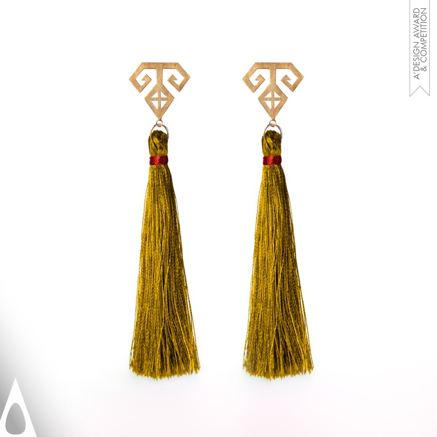 Qashqai Earrings designed by Arianaz Dehghan