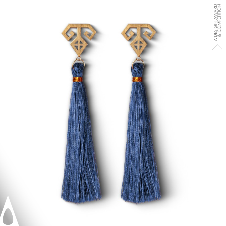 Qashqai Earrings - Bronze Jewelry Design Award Winner