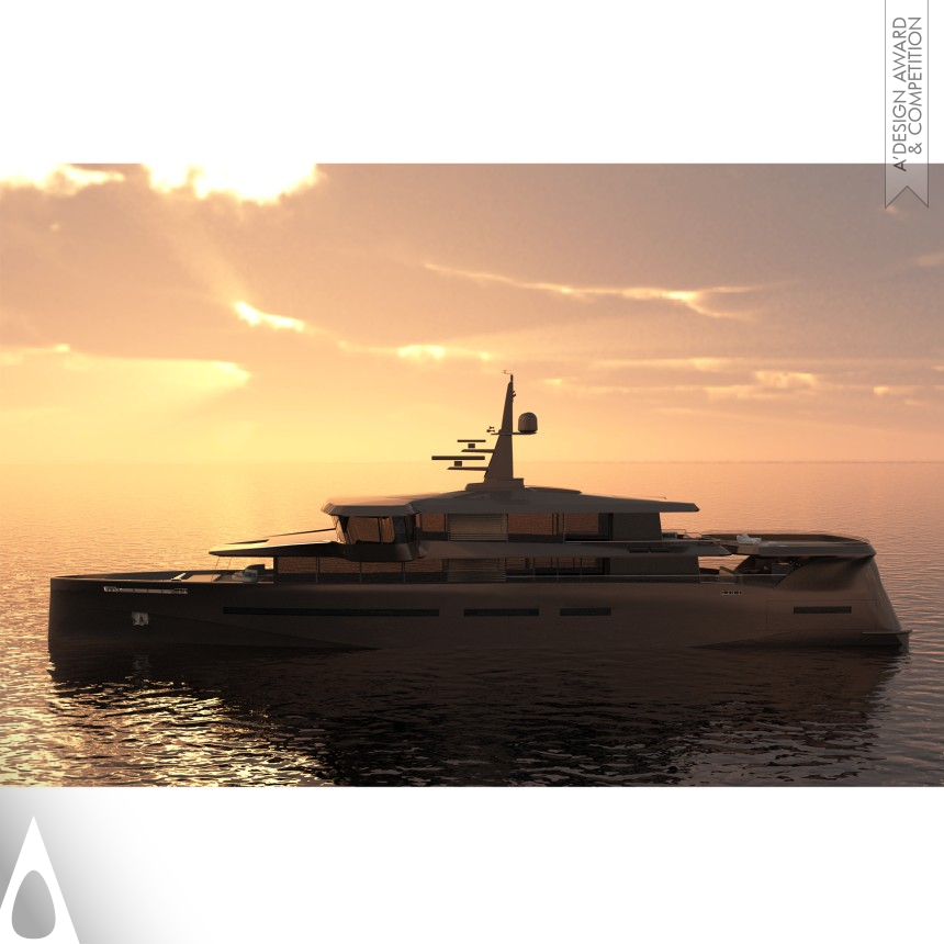 Anqa 60m Motor Yacht - Iron Yacht and Marine Vessels Design Award Winner