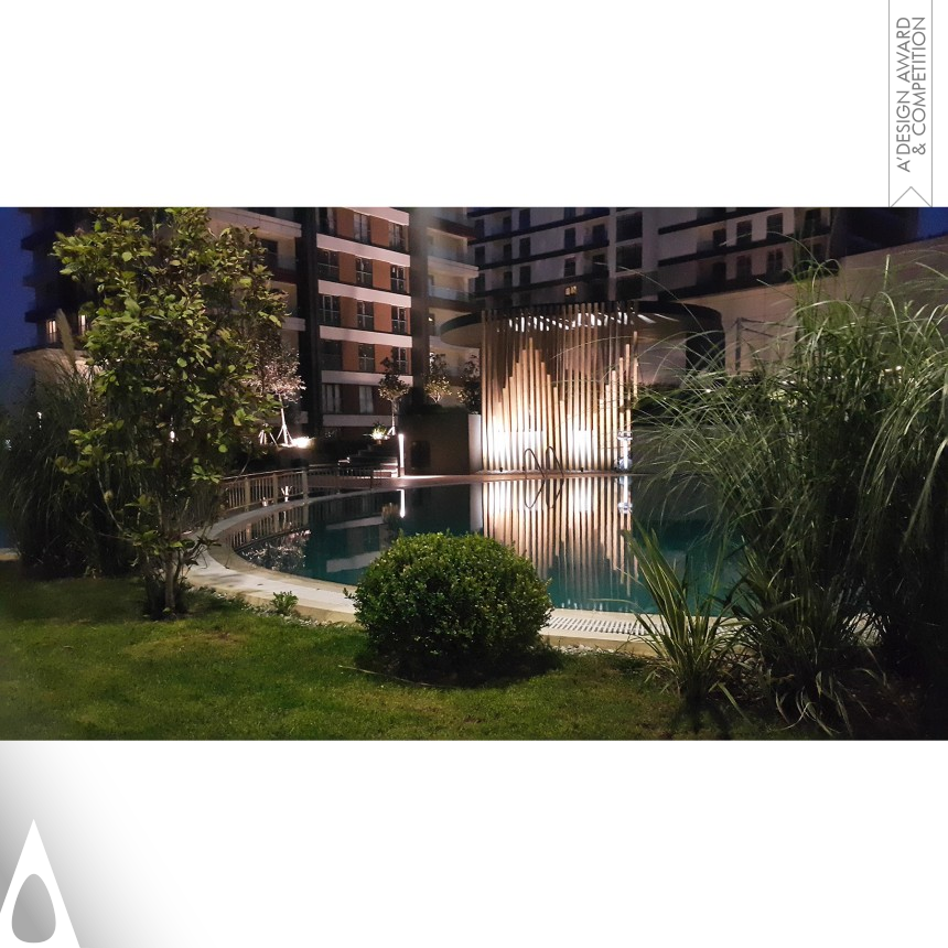 Bronze Landscape Planning and Garden Design Award Winner 2018 Botanica Istanbul Premium Condominium Landscape 