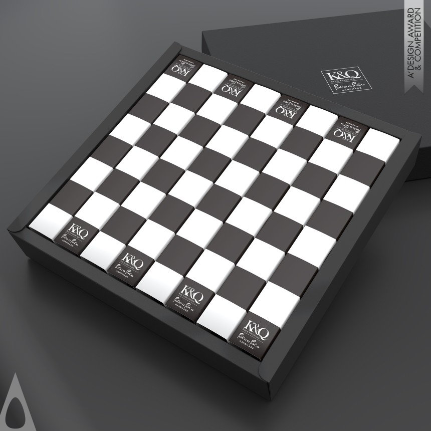 Silver Packaging Design Award Winner 2018 K&Q Chess stick cake packaging 