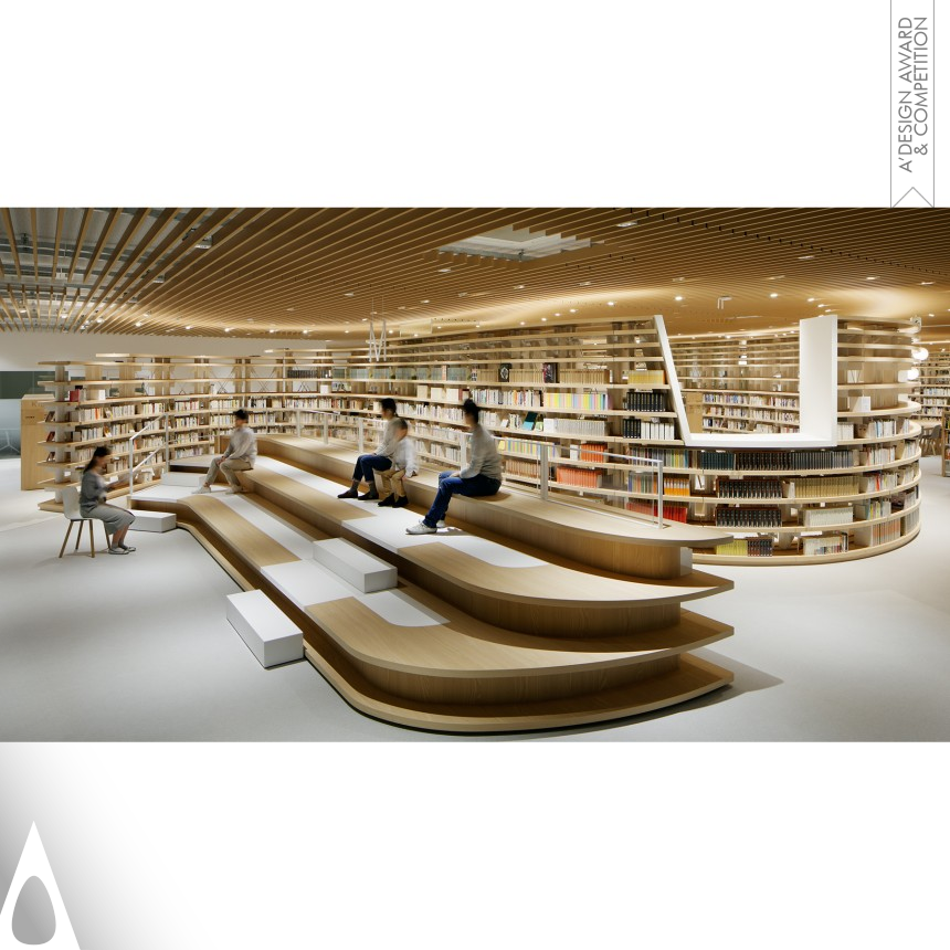 Platinum Interior Space and Exhibition Design Award Winner 2018 Kikuchi City Central Library Municipal public library 