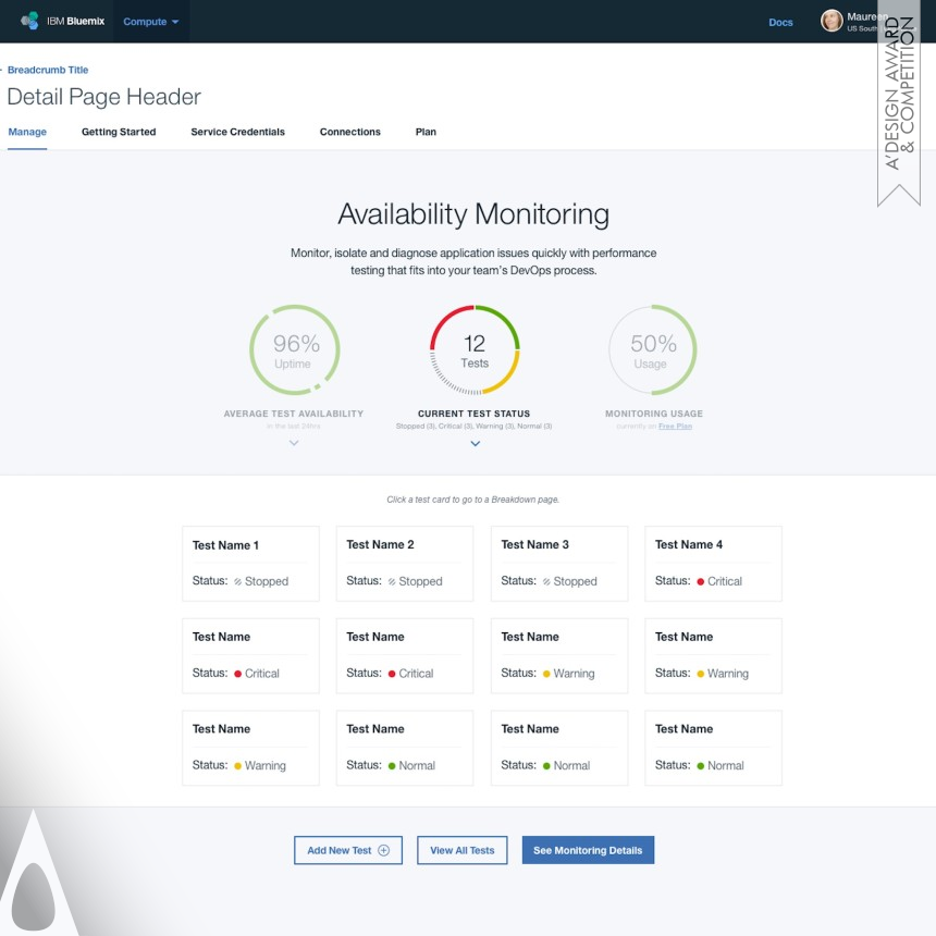 Angela Boodoo IBM Bluemix Availability Monitoring