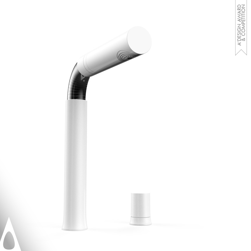 Silver Bathroom Furniture and Sanitary Ware Design Award Winner 2018 Creator C-300 Universal Cleansing Faucet 