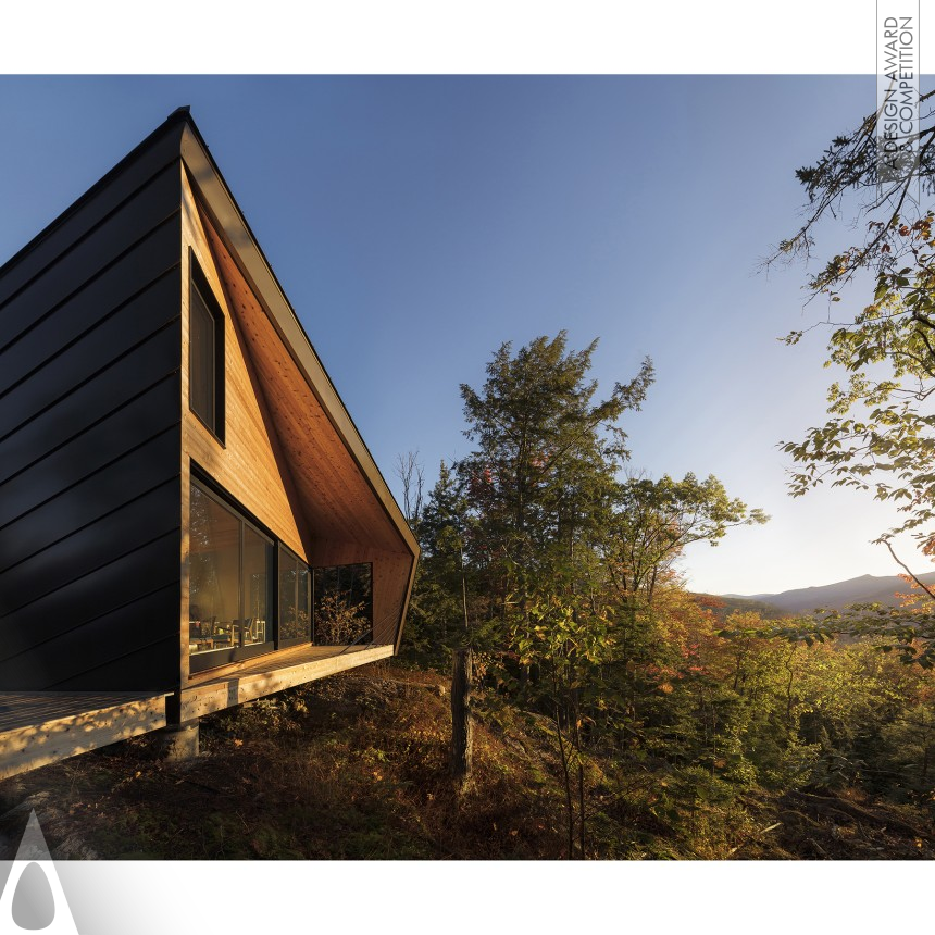 Golden Architecture, Building and Structure Design Award Winner 2018 Cabin on a Rock Weekend Residence 