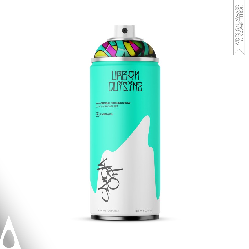 Silver Packaging Design Award Winner 2018 Urban Cuisine Cooking Spray 