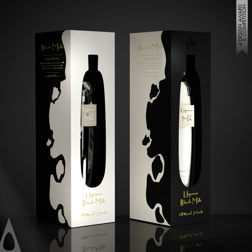 Silver Packaging Design Award Winner 2018 Liqueur Black Milk Packaging 