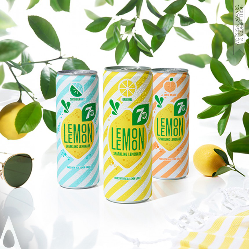 Golden Food, Beverage and Culinary Arts Design Award Winner 2018 7Up Lemon Lemon Brand Packaging 