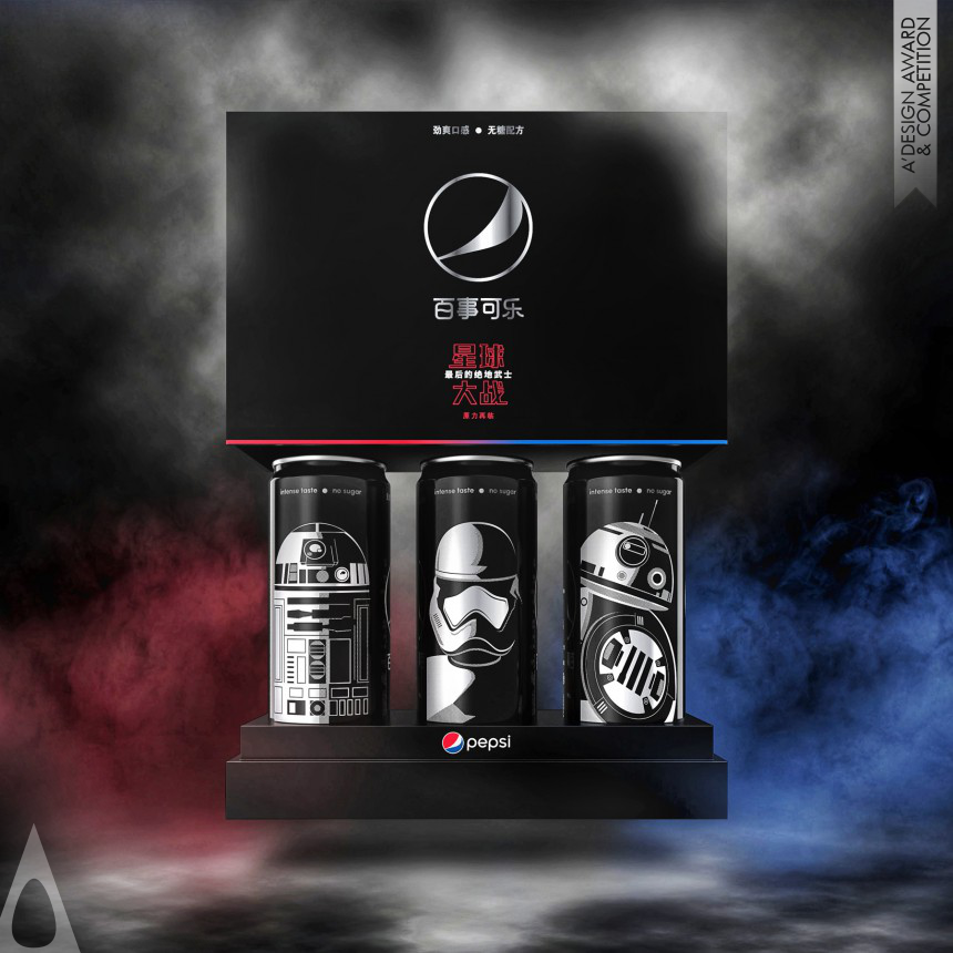 Platinum Food, Beverage and Culinary Arts Design Award Winner 2018 Pepsi Black x Star Wars LTO China Brand Packaging 