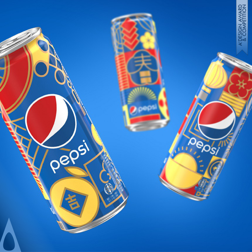 Golden Food, Beverage and Culinary Arts Design Award Winner 2018 Pepsi x 7Up Chinese New Year LTO Cans Brand Packaging 