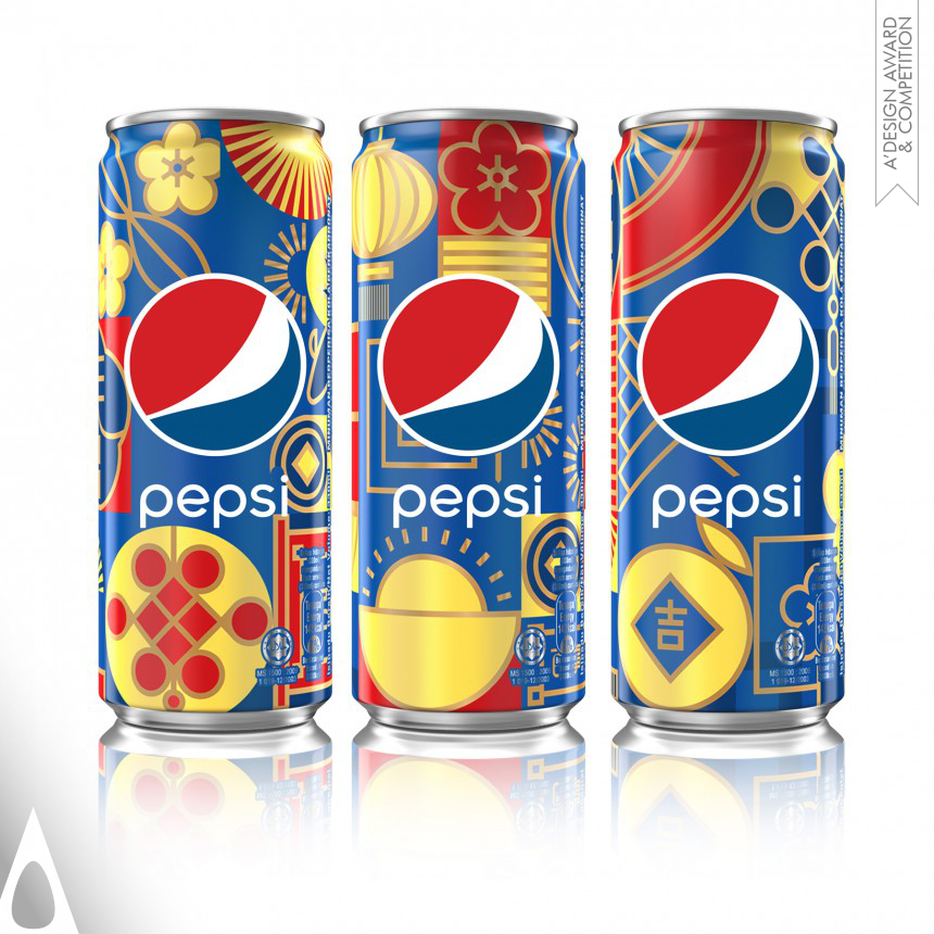 PepsiCo Design & Innovation's Pepsi x 7Up Chinese New Year LTO Cans Brand Packaging