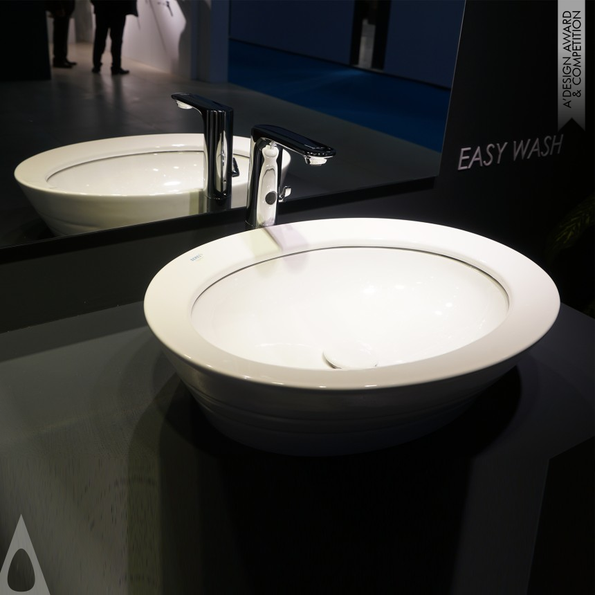 Serel Poseidon Oval Washbasin - Silver Bathroom Furniture and Sanitary Ware Design Award Winner