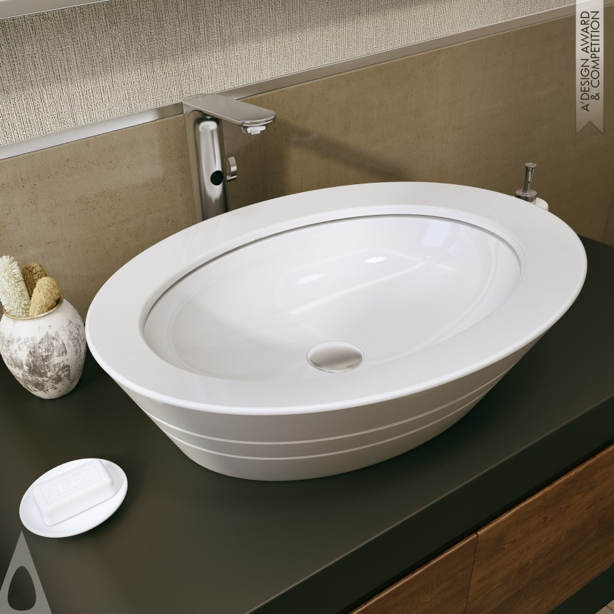 Serel Design Team's Serel Poseidon Oval Washbasin Self-Cleaning